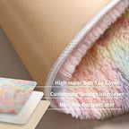 Fluffy Fuzzy Unicorn Rugs for Girls Bedroom, 2x3 Washable Non Slip Shag Shaggy - Image 5