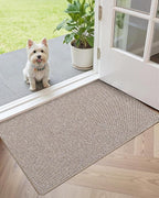 Color&Geometry Ultra Thin Indoor Door Mat 24"x36", Non Slip Rubber Backed Dirt - Image 9