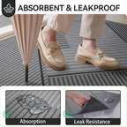 Front Door Mat 17''x30'', Non Slip Absorbent Dirt Resist Washable Low-Profile - Image 3