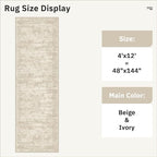 Soalmost 4x12 Wide Hallway Runners: Washable 12ft Runner Rug - Image 5