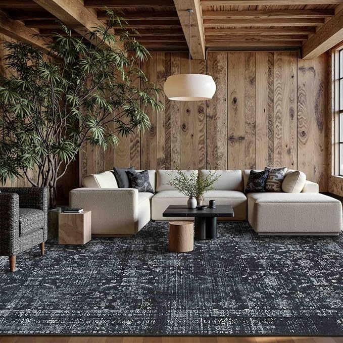 Rugxara 9x12 Area Rugs for Living Room Bedroom, Large Washable Rug, Non Slip & by Rugxara