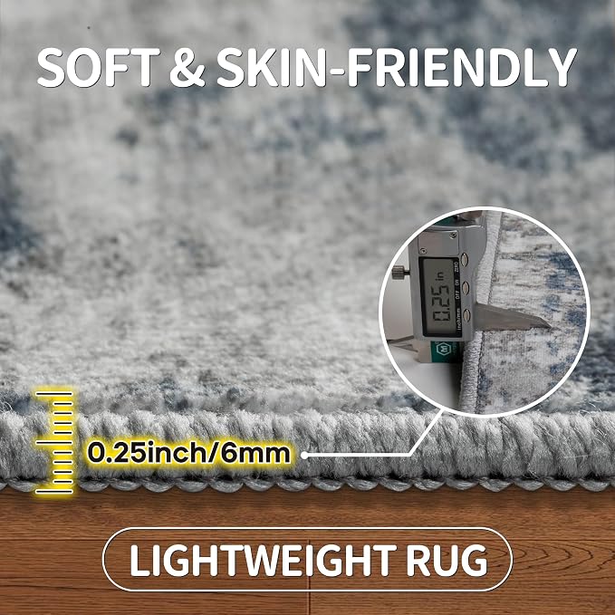 9x12 Area Rugs for Living Room Rug Washable: Modern Large Rug for Dining Room - Image 6