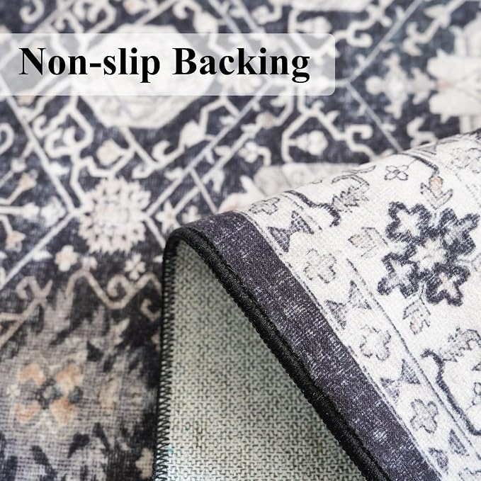 Washable 3x5 Entryway Area Rugs: Ultra Soft Low Pile Carpet - Image 5
