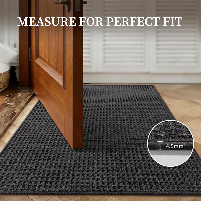 YIHOUSE Indoor Door Mat 35" x 59", Non-Slip Washable Entryway Mat, Dirt Trapper - Image 6