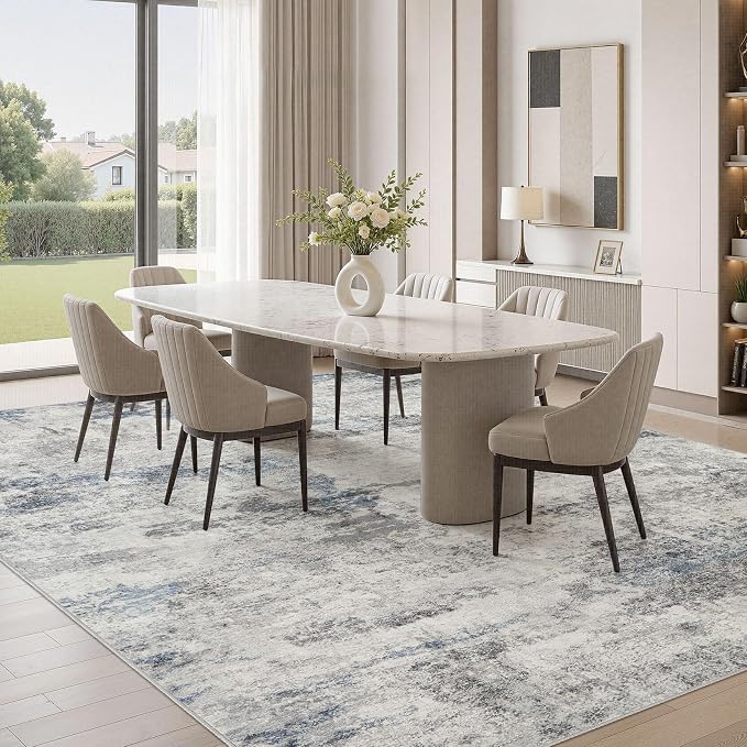 DMOYEST 9x12 Area Rug for Living Room, Washable & Non Slip Large Indoor Carpet - Image 4