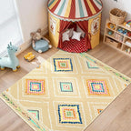 Area Rug 8x10 Rug Machine Washable Non-Slip Low Pile Print Pattern Western Rug - Image 9