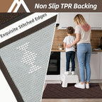 COSY HOMEER-Kitchen-Rugs 20"x48" Non-Slip Absorbent Soft Kitchen Runner Rug - Image 3
