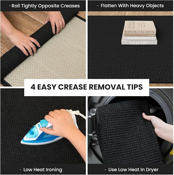 IOHOUZE Washable Runner Rug 3x8 Non Slip Rubber Backed Wide Hallway Runner - Image 2