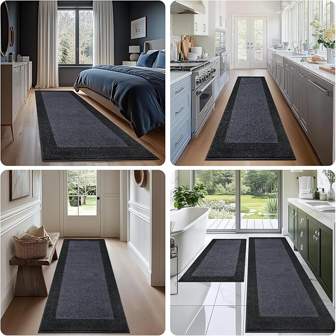 Machine Washable Kitchen Rug 32" x 48", Non Slip Indoor Door Rug, Absorbent - Image 6