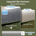 Amdrebio Olive Green Rugs for Bedroom Living Room, Fluffy Shaggy Modern Area - Image 7
