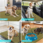 OLANLY Dog Door Mat for Muddy Paws 36x24, Paw Print Design, Absorbs Moisture - Image 7