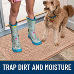 Smiry Dog Door Mat for Muddy Paws 70x24, Absorbent Dirt Trapper, Non-Slip - Image 3