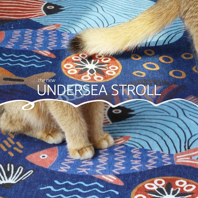 jinchan 4ft Coastal Round Rug Kids Washable Fun Rug Colorful Ocean Fish Small - Image 4