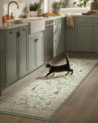 Machine Washable Kitchen Runner Rugs: 2'6"x8' Hallway Runner Non Slip Low Pile by palohom