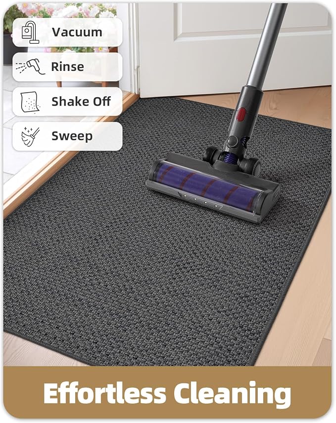Color&Geometry Ultra-Thin Indoor Door Mat, Washable Doormat - Image 8