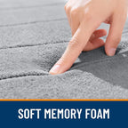 OLANLY Memory Foam Long Bathroom Rugs Runner 70x24, Super Soft Absorbent Bath - Image 5