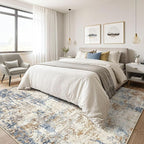 10x13 Area Rug Living Room: Washable Large Abstract Modern Soft Rugs Stain - Image 4