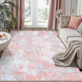 Pink Rug Carpet 5x7 Area Rugs for Bedroom Girls: Washable Modern Rug for Living by Aelenmu