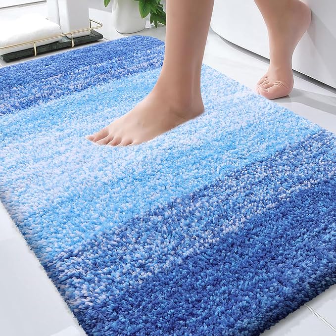 OLANLY Bathroom Rugs Mat 30x20, Extra Soft Absorbent Microfiber Bath Rugs by OLANLY