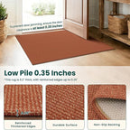 KOZYFLY Rugs for Entryway 3x5 ft Washable Area Rug Non Slip Rubber Backed Entry - Image 4