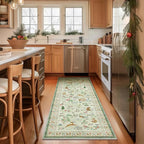 Machine Washable Kitchen Runner Rugs: 2'6"x8' Hallway Runner Non Slip Low Pile - Image 2