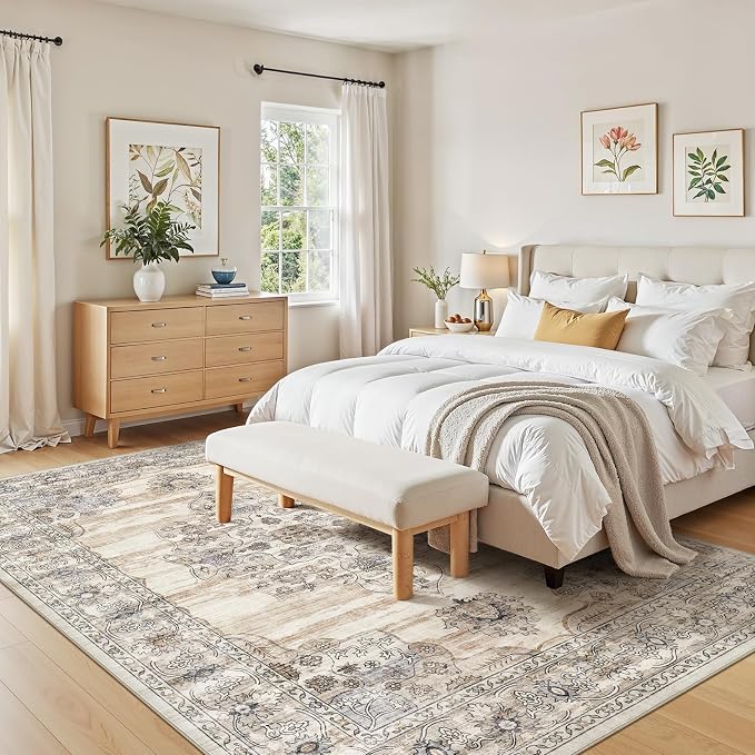 Washable 5x7 Area Rug for Living Room - Image 6