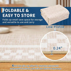 Small Bedroom Area Rug 3x5 Checkered Area Rug - Image 4