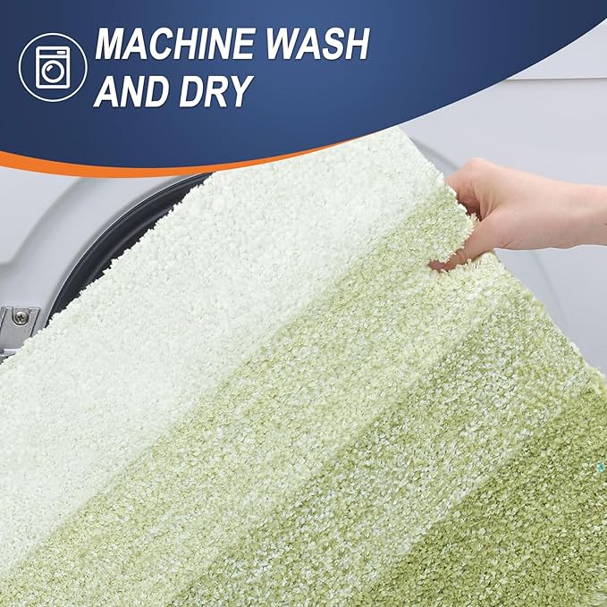 OLANLY Large Bathroom Rugs Mat 54x24, Extra Soft Absorbent Microfiber Bath Rugs - Image 6