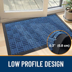 OLANLY Front Door Mat Outside Entrance 47x32, Heavy Duty Sturdy Natural Rubber - Image 4