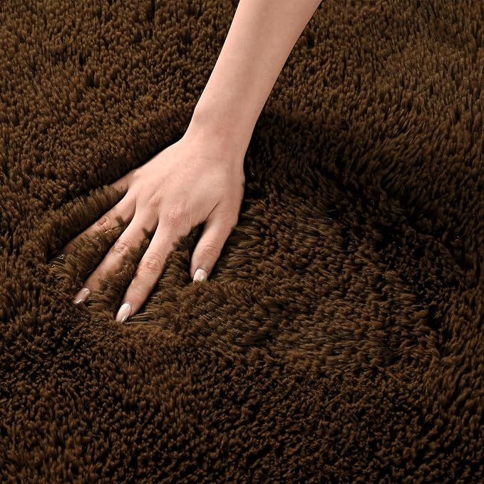 Andecor Soft Fluffy Bedroom Rugs, 5 x 8 Feet Indoor Shaggy Plush Area Rug - Image 2