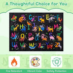 4x6 ABC Classroom Rug for Kids Playroom, Alphabet Rug - Image 5