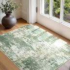 RELEANY Washable Area Rugs 3'x5' Non-Slip Modern Abstract Soft - Image 2