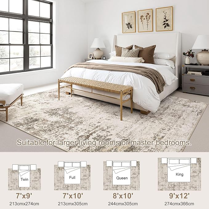 UERMEI 7x9 Area Rug Living Room Rugs - Image 5