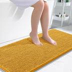OLANLY Large Bathroom Rugs 50x30, Soft Absorbent Chenille Bath Rugs, Rubber by OLANLY