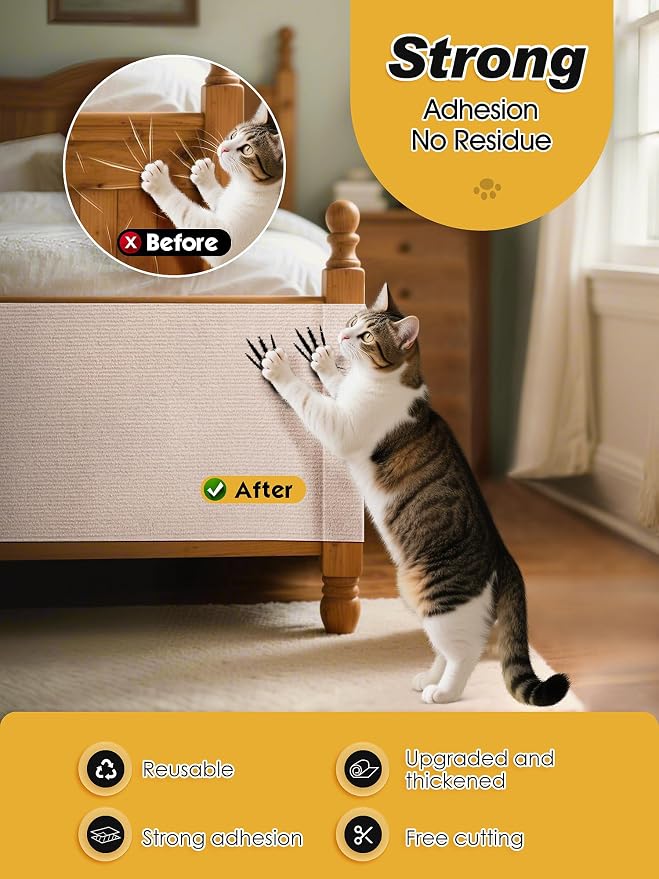 2PCS 39.4"x15.8" Cat Scratch Furniture Protector - Image 4