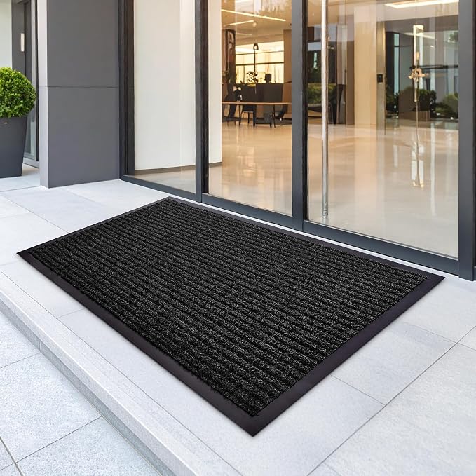 4 Pack Charcoal Commercial Door Mat 3'x5' Heavy Duty Industrial Floor Mat - Image 5