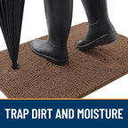 OLANLY Dog Door Mat for Muddy Paws 44x24, Absorbs Moisture and Dirt, Absorbent - Image 2