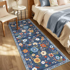 RELEANY Floral 2x8 Area Rugs Washable Print Boho Cute Carpet Non Slip Flower - Image 9