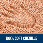 OLANLY Bathroom Rugs 30x20, Extra Soft Absorbent Chenille Bath Rugs, Rubber - Image 3