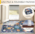 RELEANY Floral 2x8 Area Rugs Washable Print Boho Cute Carpet Non Slip Flower - Image 4