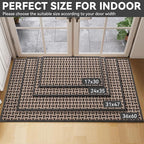 Indoor Door Mat Dirt 36x60 Resistant and Absorbent, Non-Slip Rubber Backing - Image 2