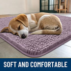 Smiry Dog Door Mat for Muddy Paws 30x20, Absorbent Dirt Trapper, Non-Slip - Image 2