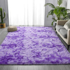 Deerhoo Large Shag Area Rugs 6 x 9, Tie-Dyed Plush Fuzzy Rugs - Image 2