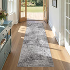 DMOYEST Washable Runner Rug for Hallway: 2x6 Neutral Modern Abstract Low Pile by DMOYEST