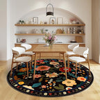 RELEANY Floral 6ft Area Rugs Washable Print Boho Cute Carpet Non Slip Flower - Image 9