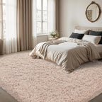 4x6 Area Rug for Living Room:Ultra Soft Fluffy Shag Beige Rugs, Large Fuzzy - Image 2