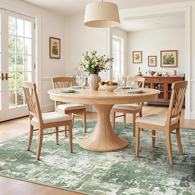 RELEANY Washable Area Rugs 2'x8' Non-Slip Modern Abstract Soft - Image 9