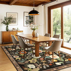 RELEANY Floral 9x12 Area Rugs Washable Print Boho Cute Carpet Non Slip Flower - Image 6
