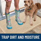 Smiry Dog Door Mat for Muddy Paws 71x46, Absorbent Dirt Trapper, Non-Slip - Image 3