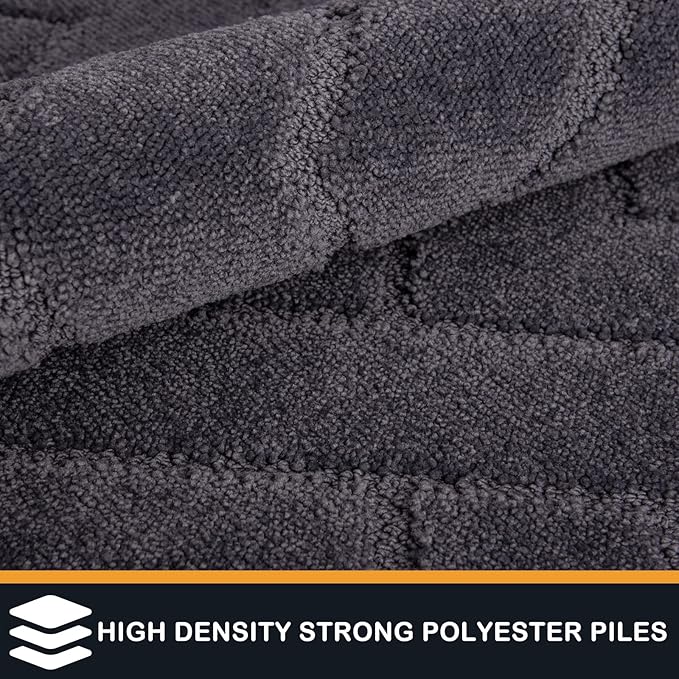 PURRUGS Dirt Trapping Door Mat 36" x 36", Non-Slip Machine Washable Entry Rug - Image 3